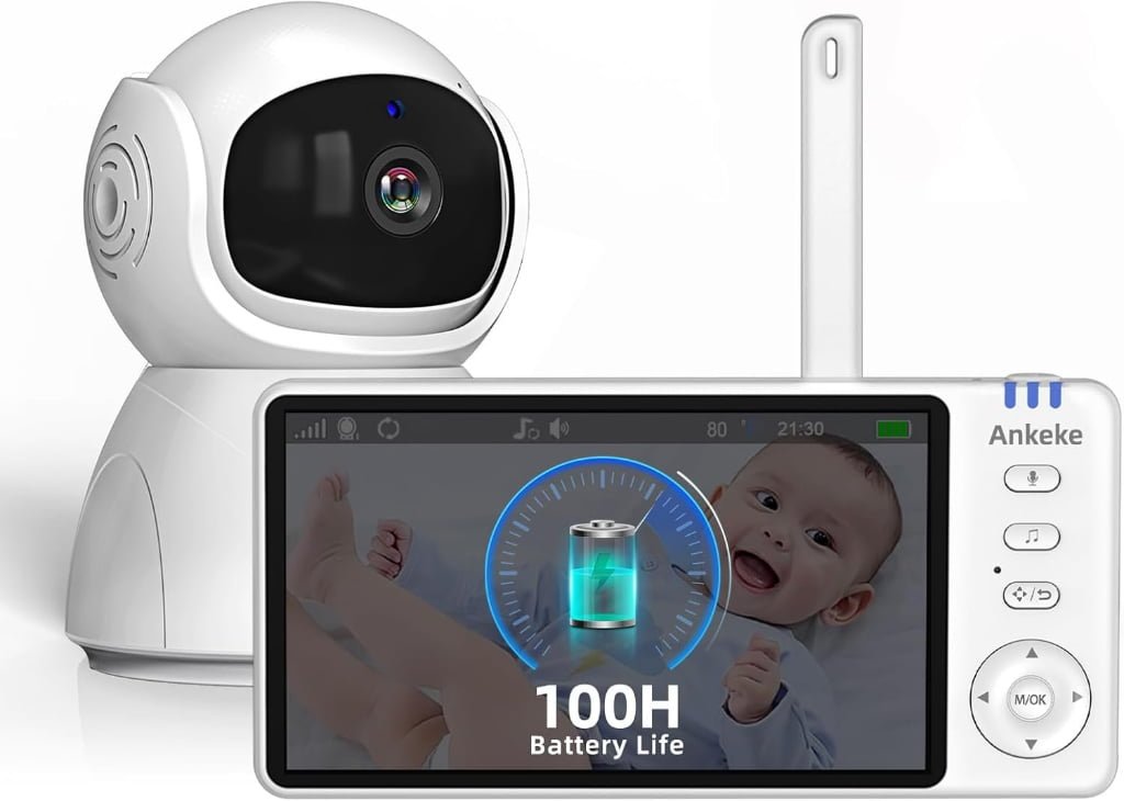 ABM570 5-Inch 720P Non-WiFi Video Baby Monitor
