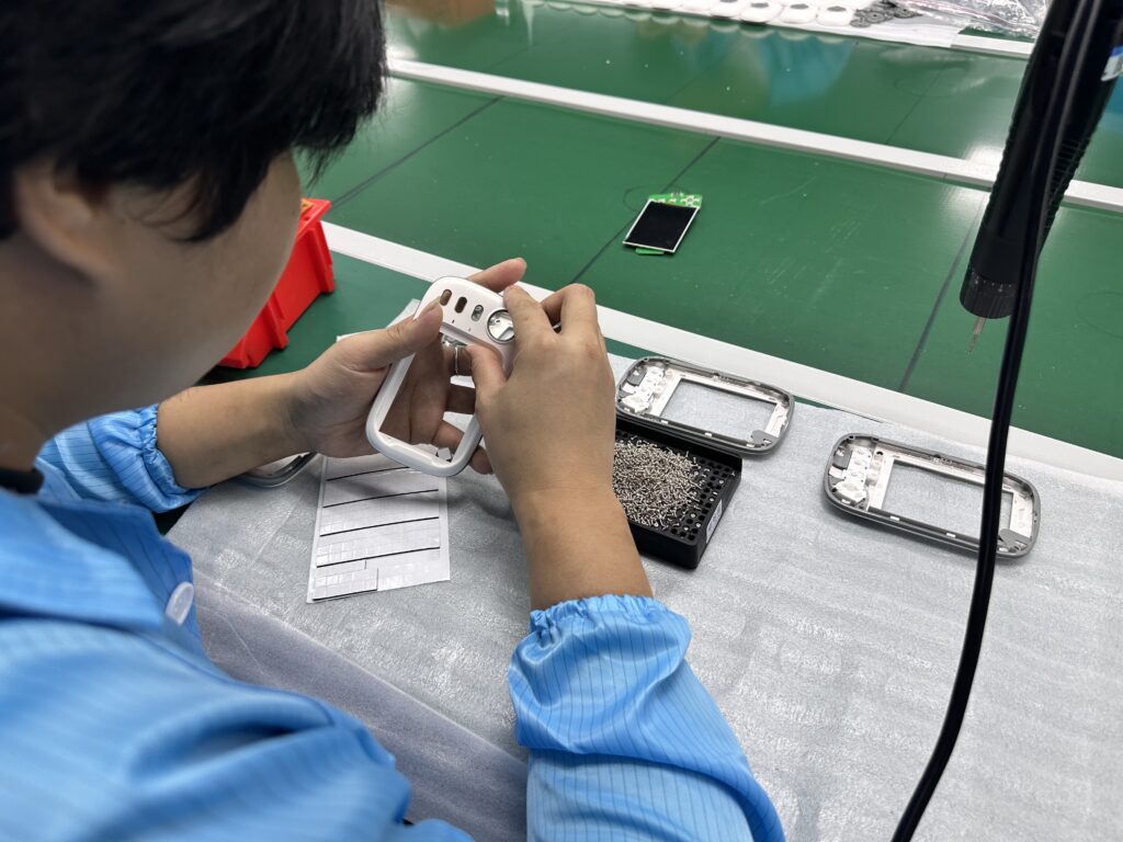 ANHONG operator carrying out close-range product testing
