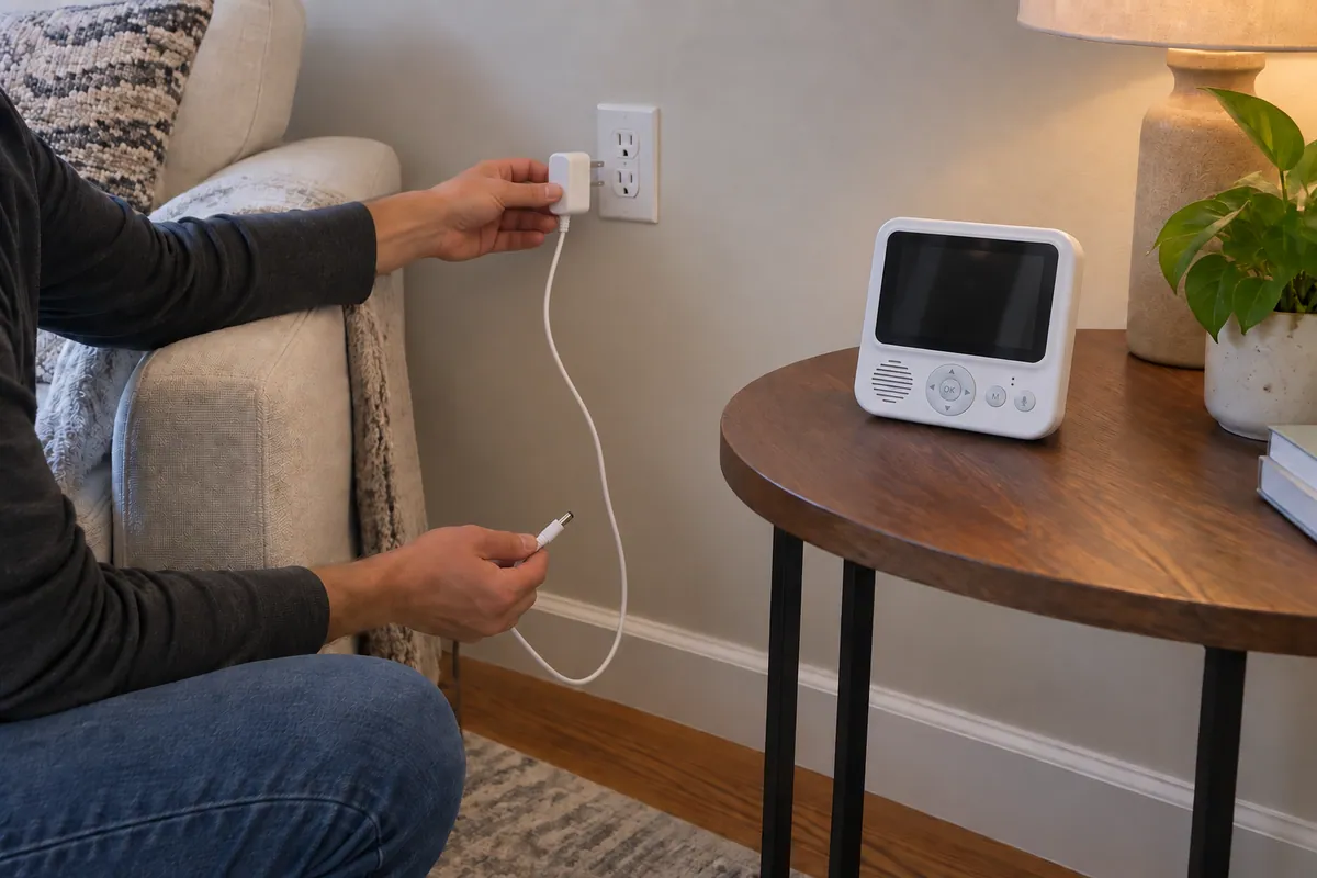 Reviewer tracing an unconnected cable route to a parent unit