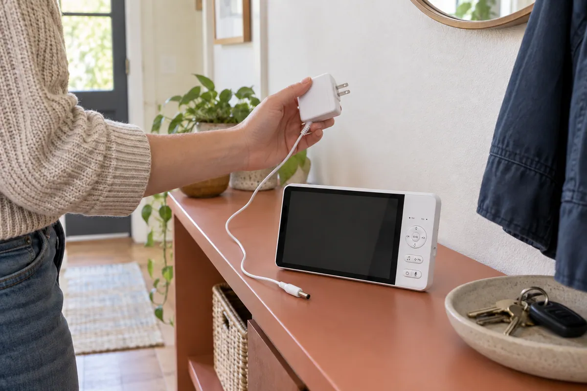 Disconnected parent-unit accessories on an entry console