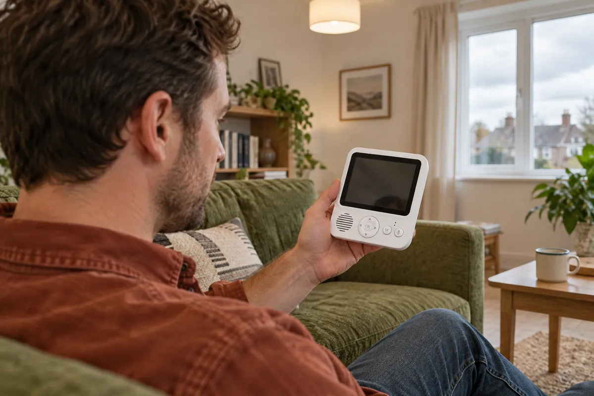 Reviewer viewing a parent receiver housing at ordinary handling distance