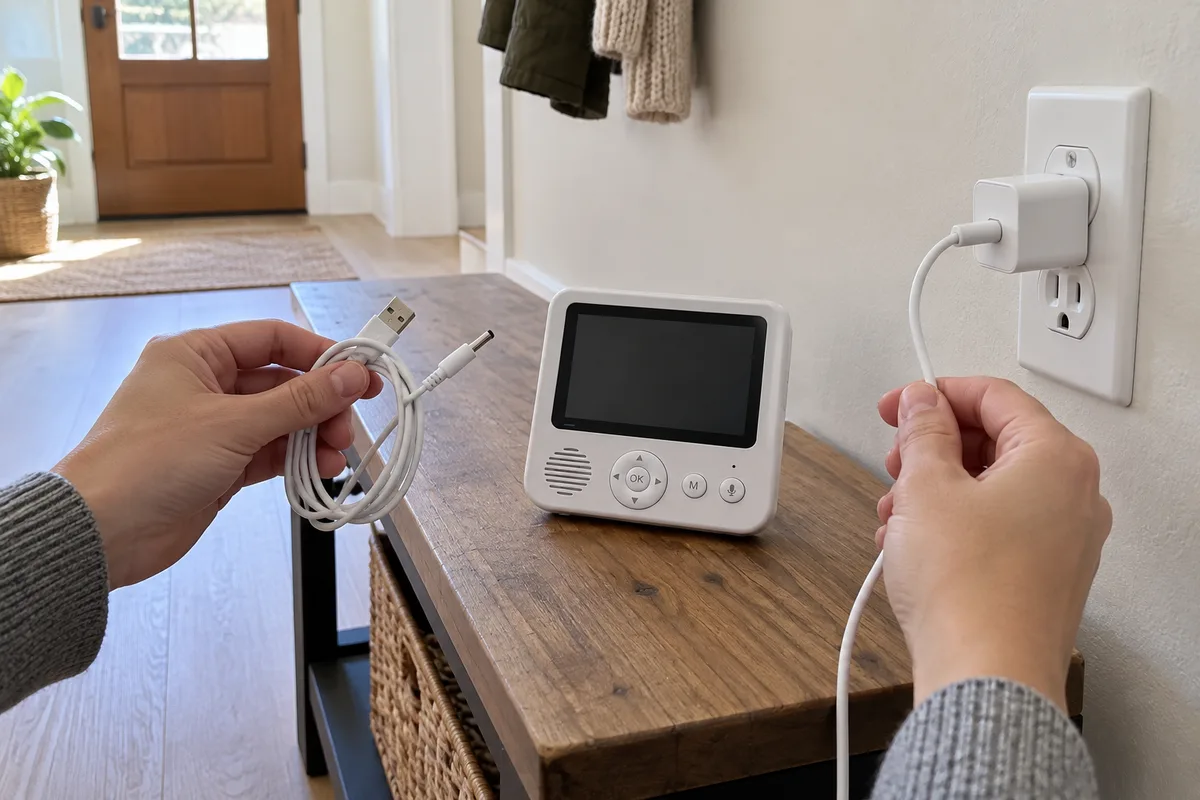 Separate power setups in an everyday editorial scene