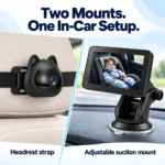 CBM701 5-Inch 720P Wireless Baby Car Monitor view 2